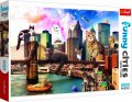 neuveden: Trefl Puzzle Legrační města - Kočky v New Yorku / 1000 dílků