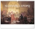 neuveden: Kalendář 2025 nástěnný: Slovanská epopej - Alfons Mucha, 48 × 33 cm