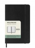 neuveden: Moleskine Plánovací zápisník 2025 černý S, měkký